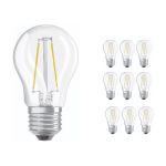 Lot 10x Ledvance CLASSIC LED E27 Poire Filament Claire 4.8W 470lm - 827 | Dimmable - Remplacement 40W