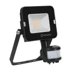 Ledvance Projecteur LED Compact Noir 10W 1000lm 100D - 840  | IP65 - Symétrique - Détecteur de mouvement et de lumière