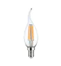 LED E14 Flamme Bougie Filament Claire 4.5W 470lm - 827 | Dimmable - Remplacement 40W